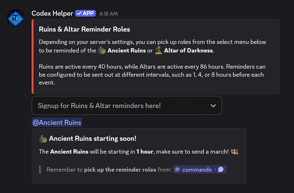 Event Reminders